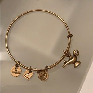 Rose Gold Alex & Ani Charm Bangle Bracelet